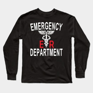 Emergency Department Emergency Room Er Nurse Healthcare Long Sleeve T-Shirt